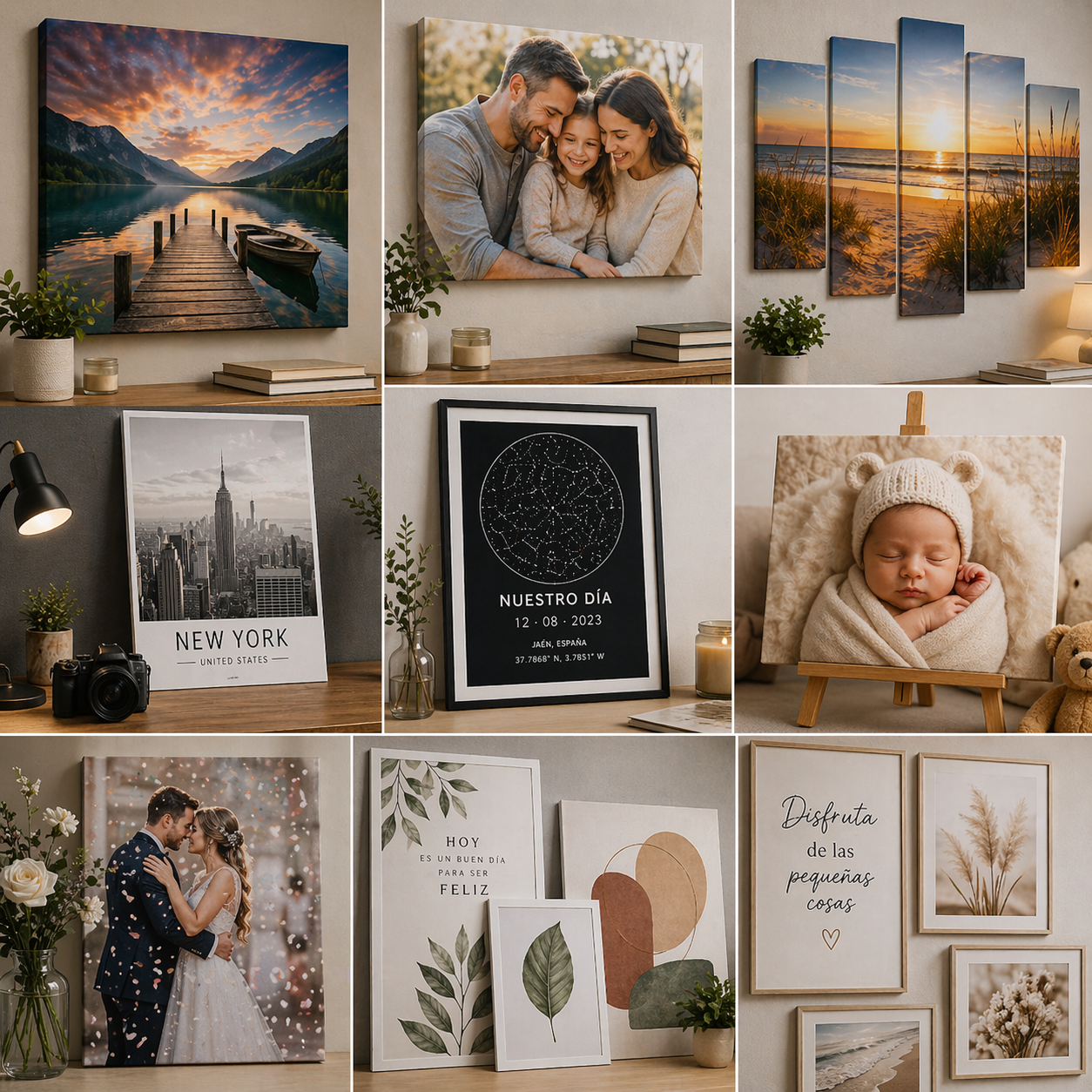 Lienzos y decoración